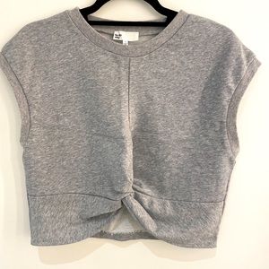 by the way Cropped Sweatshirt Top